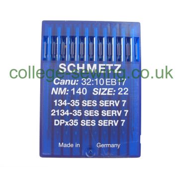 134-35 SES SERV 7 SIZE 140 PACK OF 10 NEEDLES SCHMETZ 134-35 SES SERV 7 SIZE 140 PACK OF 10 NEEDLES SCHMETZ