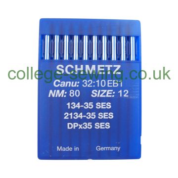 134-35 SES SIZE 80 PACK OF 10 NEEDLES SCHMETZ 134-35 SES SIZE 80 PACK OF 10 NEEDLES SCHMETZ