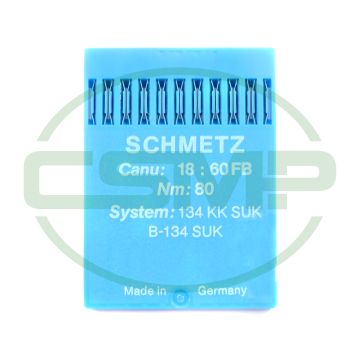 134KK SUK SIZE 80 PACK OF 10 NEEDLES SCHMETZ 134KK SUK SIZE 80 PACK OF 10 NEEDLES SCHMETZ
