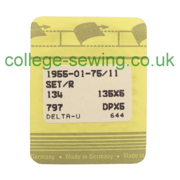 134R SIZE 75 PACK OF 10 NEEDLES SINGER DISCONTINUED