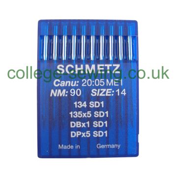 134 SD1 SIZE 90 PACK OF 10 NEEDLES SCHMETZ 134 SD1 SIZE 90 PACK OF 10 NEEDLES SCHMETZ
