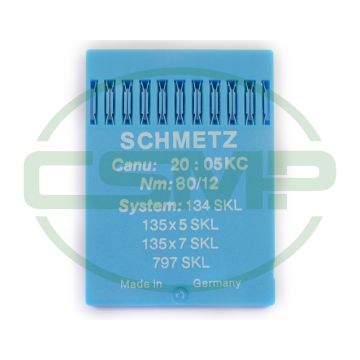 134 SKL SIZE 80 PACK OF 10 NEEDLES SCHMETZ 134 SKL SIZE 80 PACK OF 10 NEEDLES SCHMETZ