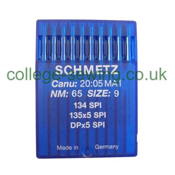 134 SPI SIZE 65 PACK OF 10 NEEDLES SCHMETZ 134 SPI SIZE 65 PACK OF 10 NEEDLES SCHMETZ