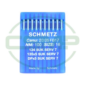 134SUK SERV7 SIZE 100 PACK OF 10 NEEDLES SCHMETZ