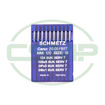 134SUK SERV7 SIZE 120 PACK OF 10 NEEDLES SCHMETZ 134SUK SERV7 SIZE 120 PACK OF 10 NEEDLES SCHMETZ