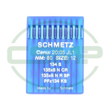 134S SIZE 80 PACK OF 10 NEEDLES SCHMETZ 134S SIZE 80 PACK OF 10 NEEDLES SCHMETZ