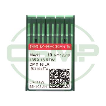 135X16NRTW SIZE 120 PACK OF 10 NEEDLES GROZ BECKERT 135X16NRTW SIZE 120 PACK OF 10 NEEDLES GROZ BECKERT