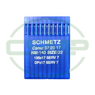 135X17 SERV7 SIZE 140 PACK OF 10 NEEDLES SCHMETZ 135X17 SERV7 SIZE 140 PACK OF 10 NEEDLES SCHMETZ