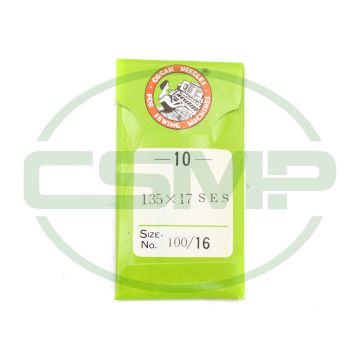135X17 SES SIZE 100 PACK OF 10 NEEDLES ORGAN