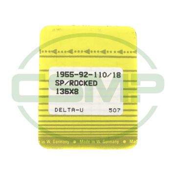 135X8 SP SIZE 110 PACK OF 10 NEEDLES SINGER DISCONTINUED 135X8 SP SIZE 110 PACK OF 10 NEEDLES SINGER DISCONTINUED