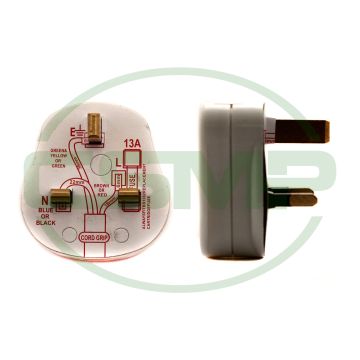 13 AMP 3 PIN PLUG