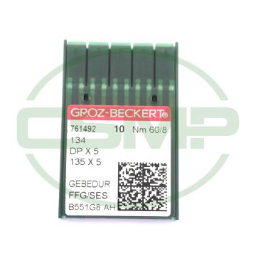 134FFG SES GEBEDUR SIZE 60 GROZ BECKERT PACK OF 10 NEEDLES 134FFG SES GEBEDUR SIZE 60 GROZ BECKERT PACK OF 10 NEEDLES