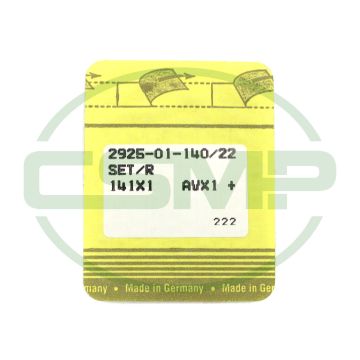 141X1 SIZE 140 PACK OF 10 NEEDLES SINGER DISCONTINUED 141X1 SIZE 140 PACK OF 10 NEEDLES SINGER DISCONTINUED