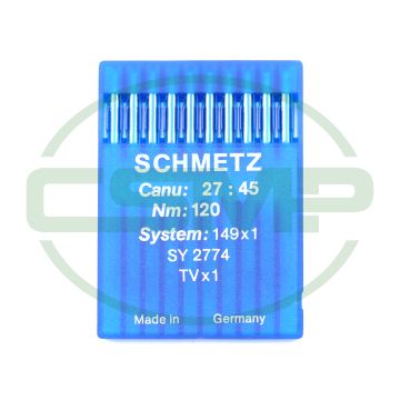 149X1 SIZE 120 PACK OF 10 NEEDLES SCHMETZ DISCONTINUED