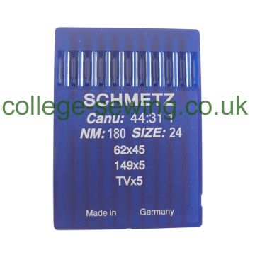 149X5 SIZE 180 PACK OF 10 NEEDLES SCHMETZ 149X5 SIZE 180 PACK OF 10 NEEDLES SCHMETZ