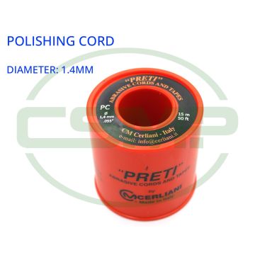 14PC15 1.4MM X 15M 280GRIT PRETI POLISHING CORD 14PC15 1.4MM X 15M 280GRIT PRETI POLISHING CORD