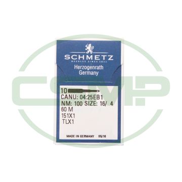 151X7 SIZE 100 = 60M PACK OF 10 NEEDLES SCHMETZ