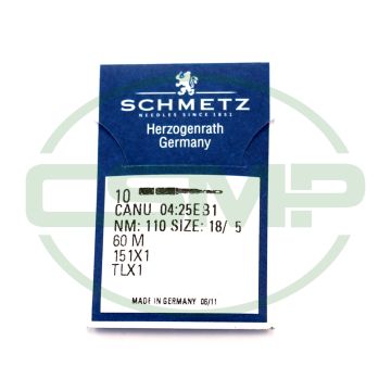 151X7 SIZE 110 = 60M PACK OF 10 NEEDLES SCHMETZ