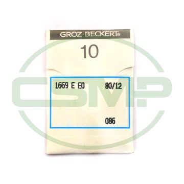 1669EEO SIZE 80 PACK OF 10 NEEDLES GROZ BECKERT