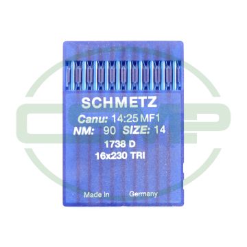 16X230TRI SIZE 90 PACK OF 10 NEEDLES SCHMETZ DISCONTINUED