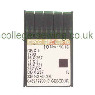 16X231 GEBEDUR SIZE 110 GROZ BECKERT PACK OF 10 NEEDLES 16X231 GEBEDUR SIZE 110 GROZ BECKERT PACK OF 10 NEEDLES