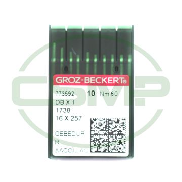 16X231 GEBEDUR SIZE 60 GROZ BECKERT PACK OF 10 NEEDLES 16X231 GEBEDUR SIZE 60 GROZ BECKERT PACK OF 10 NEEDLES