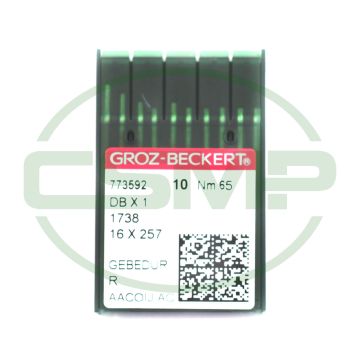 16X231 GEBEDUR SIZE 65 GROZ BECKERT PACK OF 10 NEEDLES 16X231 GEBEDUR SIZE 65 GROZ BECKERT PACK OF 10 NEEDLES