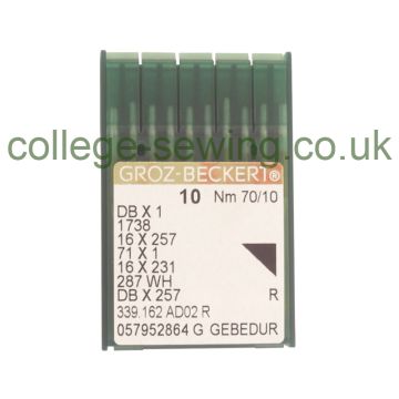 16X231 GEBEDUR SIZE 70 GROZ BECKERT PACK OF 10 NEEDLES 16X231 GEBEDUR SIZE 70 GROZ BECKERT PACK OF 10 NEEDLES