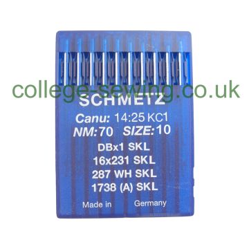 16X231SKL SIZE 70 PACK OF 10 NEEDLES SCHMETZ DISCONTINUED