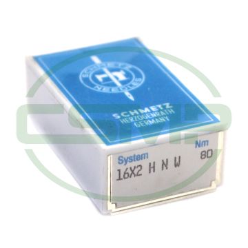 16X2HNW SIZE 80 PACK OF 10 NEEDLES SCHMETZ DISCONTINUED 16X2HNW SIZE 80 PACK OF 10 NEEDLES SCHMETZ DISCONTINUED