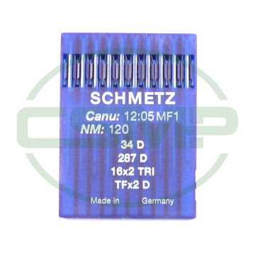 16X2TRI SIZE 120 PACK OF 10 NEEDLES SCHMETZ DISCONTINUED
