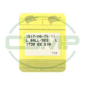 1738ES SES SIZE 75 PACK OF 10 NEEDLES SINGER DISCONTINUED