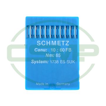 1738ES SUK SIZE 65 PACK OF 10 NEEDLES SCHMETZ 1738ES SUK SIZE 65 PACK OF 10 NEEDLES SCHMETZ