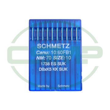1738ES SUK SIZE 70 PACK OF 10 NEEDLES SCHMETZ 1738ES SUK SIZE 70 PACK OF 10 NEEDLES SCHMETZ