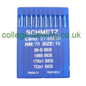 175X1 SES SIZE 70 PACK OF 10 NEEDLES SCHMETZ 175X1 SES SIZE 70 PACK OF 10 NEEDLES SCHMETZ