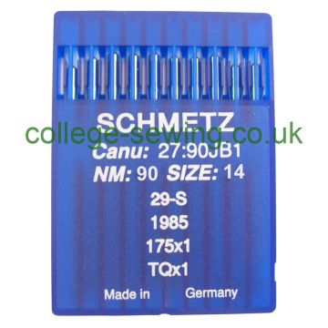175X1 SIZE 90 PACK OF 10 NEEDLES SCHMETZ 175X1 SIZE 90 PACK OF 10 NEEDLES SCHMETZ