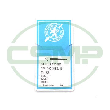 175X9 SIZE 100 PACK OF 10 NEEDLES SCHMETZ
