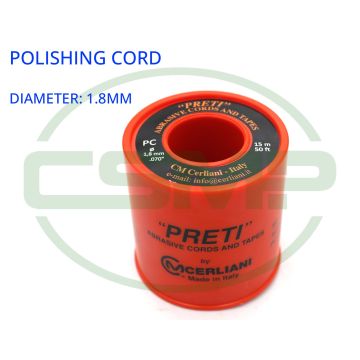 18PC15 1.8MM X 15M 280GRIT PRETI POLISHING CORD