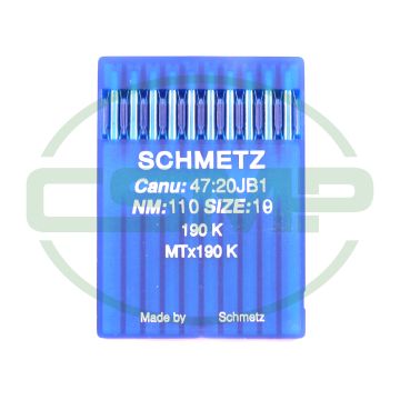 190K SIZE 110 PACK OF 10 NEEDLES SCHMETZ 190K SIZE 110 PACK OF 10 NEEDLES SCHMETZ