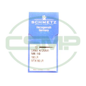 190LR SIZE 150 PACK OF 10 NEEDLES SCHMETZ DISCONTINUED