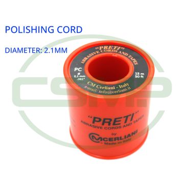 21PC15 2.1MM X 15M 280GRIT PRETI POLISHING CORD