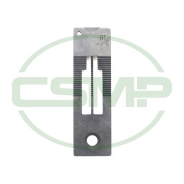 226-25305 NEEDLE PLATE 3/16" 4.8MM JUKI LH-2568 GENUINE 226-25305 NEEDLE PLATE 3/16" 4.8MM JUKI LH-2568 GENUINE
