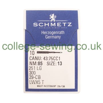 251LG SIZE 85 PACK OF 10 NEEDLES SCHMETZ 251LG SIZE 85 PACK OF 10 NEEDLES SCHMETZ