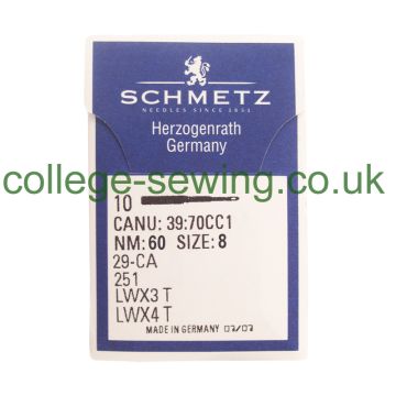 251 SIZE 60 PACK OF 10 NEEDLES SCHMETZ 251 SIZE 60 PACK OF 10 NEEDLES SCHMETZ
