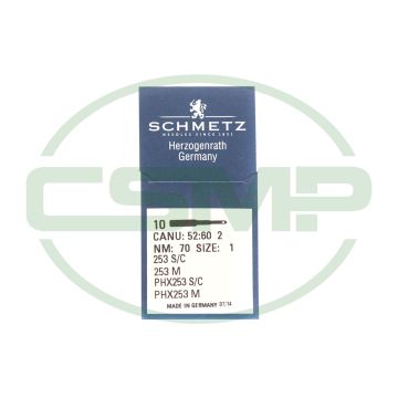 253M SIZE 70 = 1 PACK OF 10 NEEDLES SCHMETZ DISCONTINUED