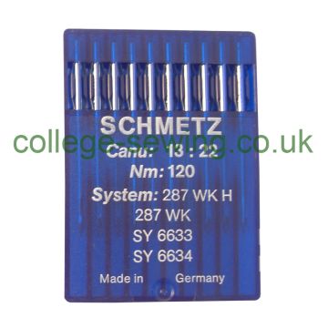 287WKH SIZE 120 PACK OF 10 NEEDLES SCHMETZ DISCONTINUED 287WKH SIZE 120 PACK OF 10 NEEDLES SCHMETZ DISCONTINUED