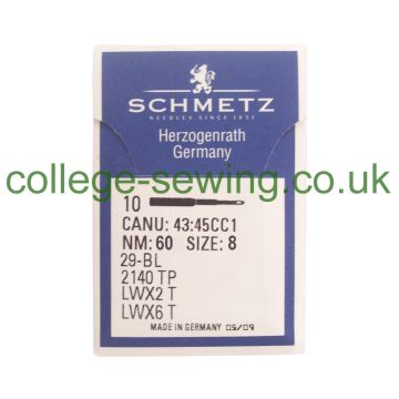 29-34 SIZE 60 PACK OF 10 NEEDLES SCHMETZ 29-34 SIZE 60 PACK OF 10 NEEDLES SCHMETZ
