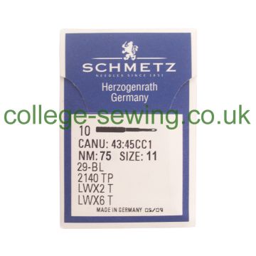 29-34 SIZE 75 PACK OF 10 NEEDLES SCHMETZ