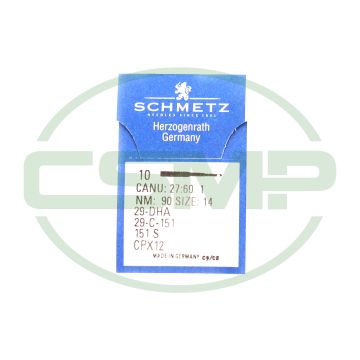 29C151 SIZE 90 PACK OF 10 HOOK NEEDLE SCHMETZ