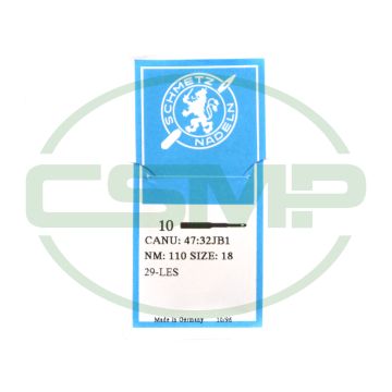 29LES SIZE 110 PACK OF 10 NEEDLES SCHMETZ DISCONTINUED 29LES SIZE 110 PACK OF 10 NEEDLES SCHMETZ DISCONTINUED